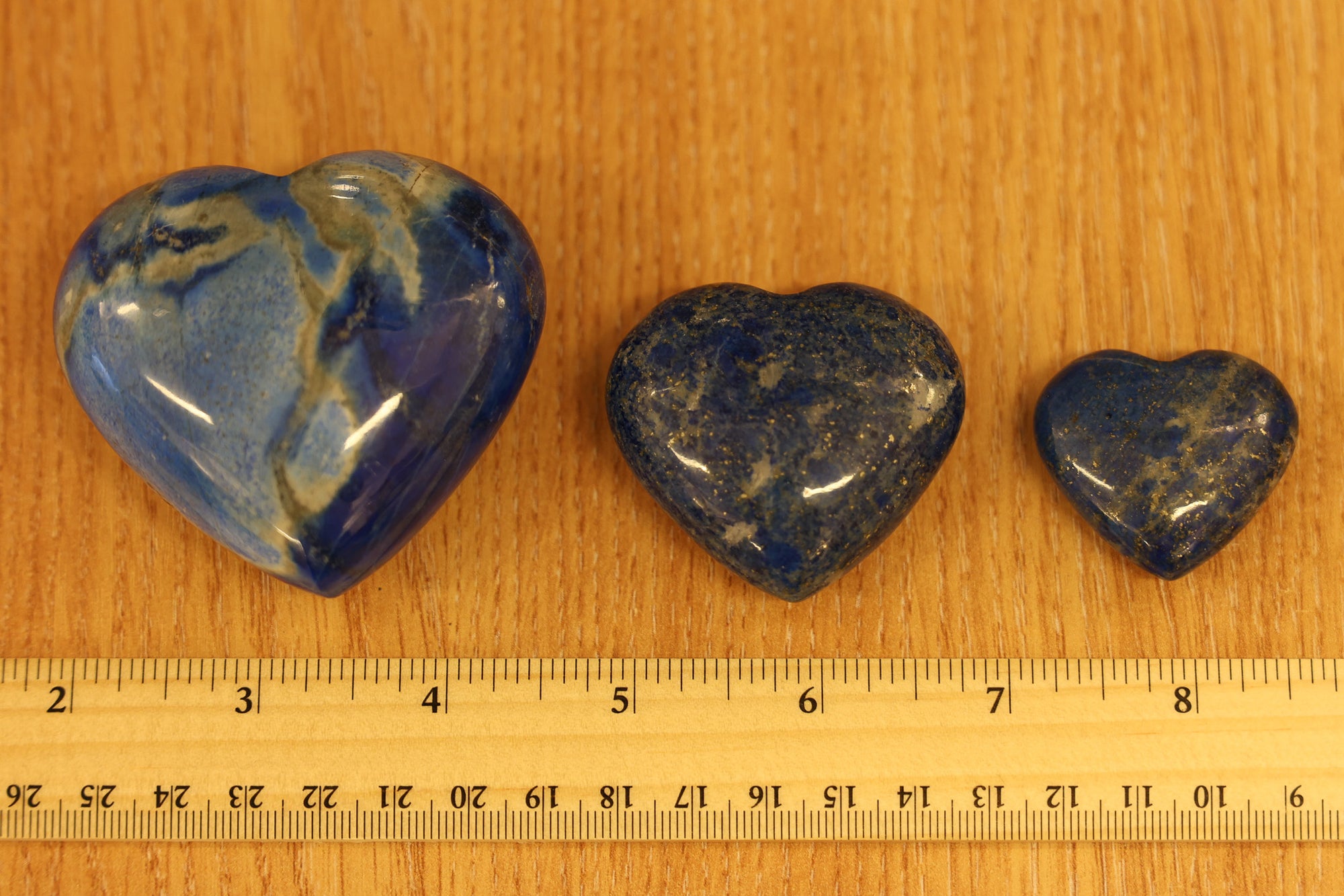 Lapis Lazuli Heart Palm Stone - Polished Natural Gemstone