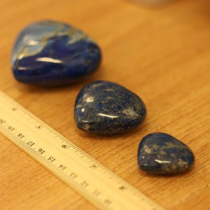 Lapis Lazuli Heart Palm Stone - Polished Natural Gemstone