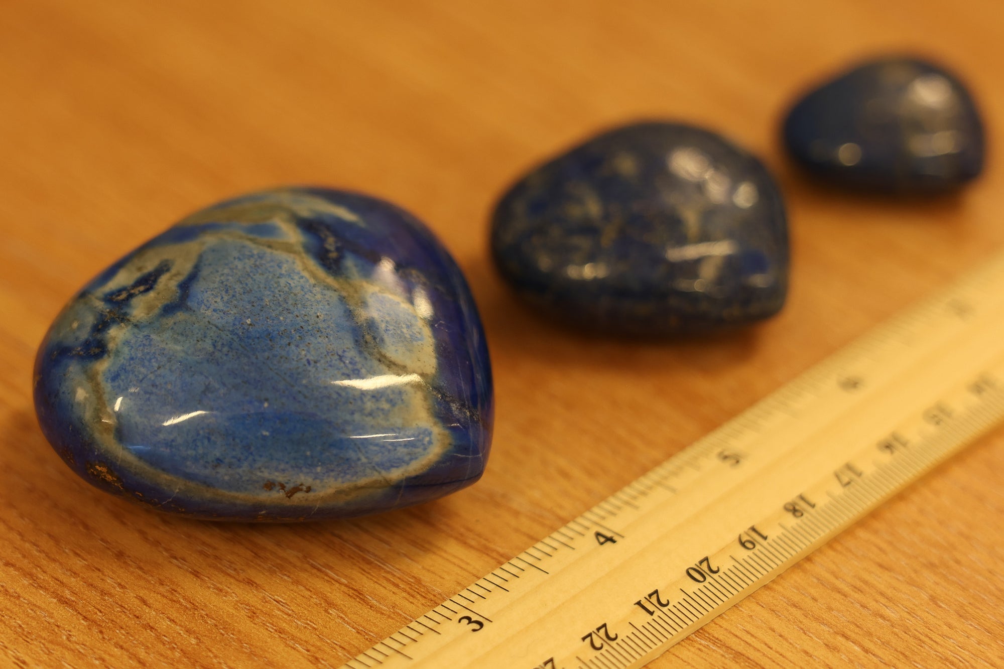 Lapis Lazuli Heart Palm Stone - Polished Natural Gemstone