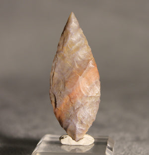 Neolithic Multicolour Agate Flint Leaf-Shaped Arrowhead – 4.9 cm | Ténéré, Mali