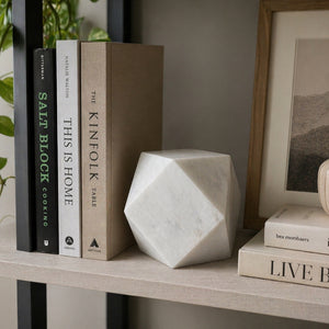 Marble Diamond Bookend – 4.75" Himalayan Stone, Single