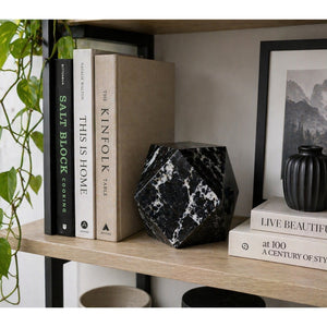 Marble Diamond Bookend – 4.75" Himalayan Stone, Single