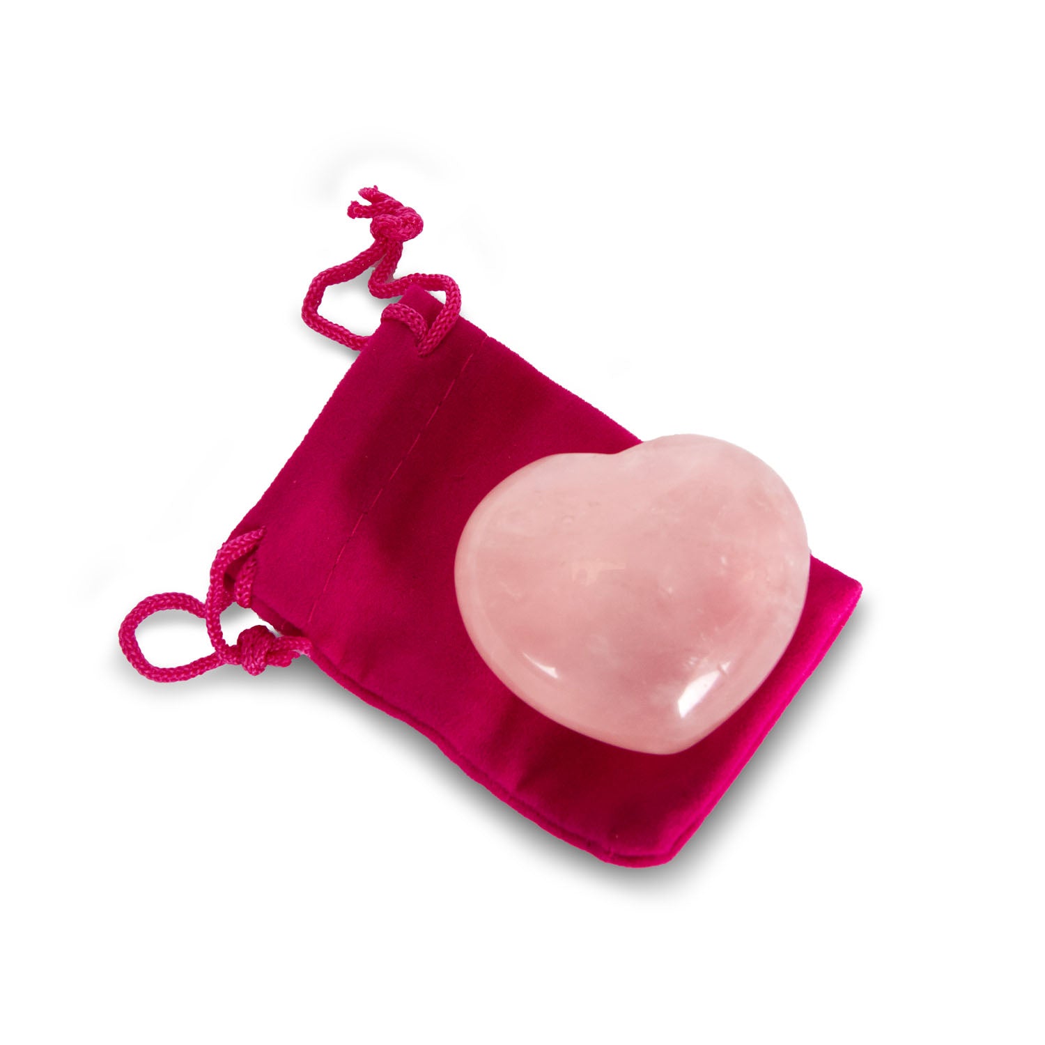 Rose Quartz Heart 2" – Polished Crystal Hearts