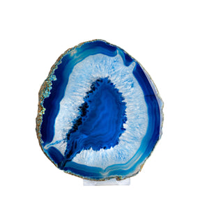 5" Brazilian Agate Slice | Polished Crystal Display Piece