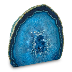 3–4" Cut Base Agate Geode | Brazilian Crystal Specimen