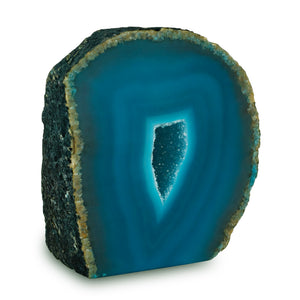 3–4" Cut Base Agate Geode | Brazilian Crystal Specimen