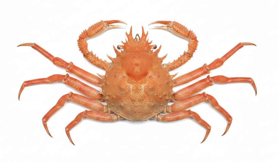 Schizophrys aspera | Rough Spider Crab Specimen | A1 Quality | Dry-Preserved DECAPODA