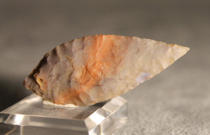 Neolithic Multicolour Agate Flint Leaf-Shaped Arrowhead – 4.9 cm | Ténéré, Mali