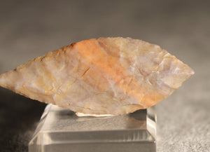 Neolithic Multicolour Agate Flint Leaf-Shaped Arrowhead – 4.9 cm | Ténéré, Mali