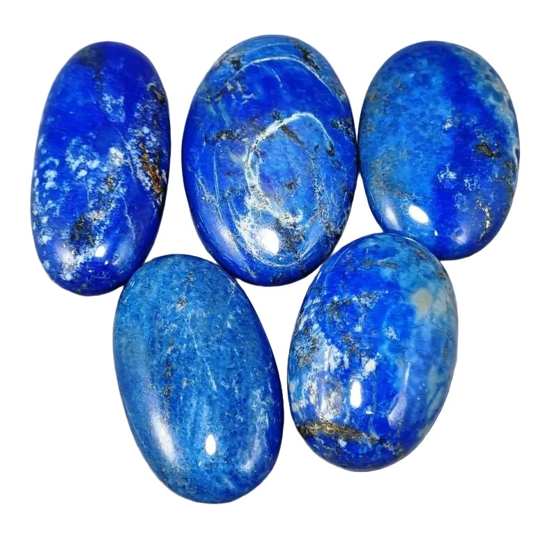 Lapis Lazuli Palm Stone with Golden Pyrite | AAA Grade – BugsDirect