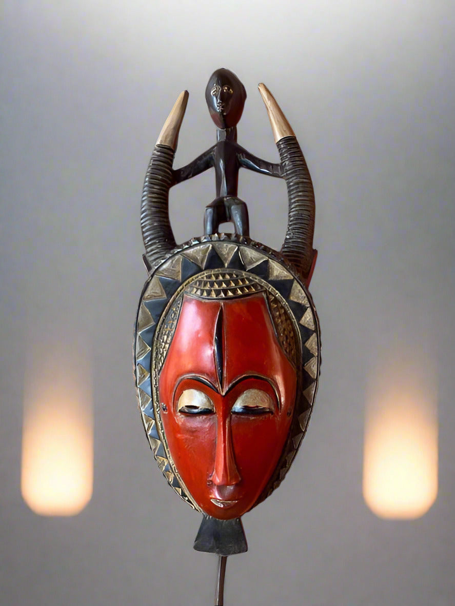 Spirit Mask Baoule Côte d'Ivoire, Mid 20th Century