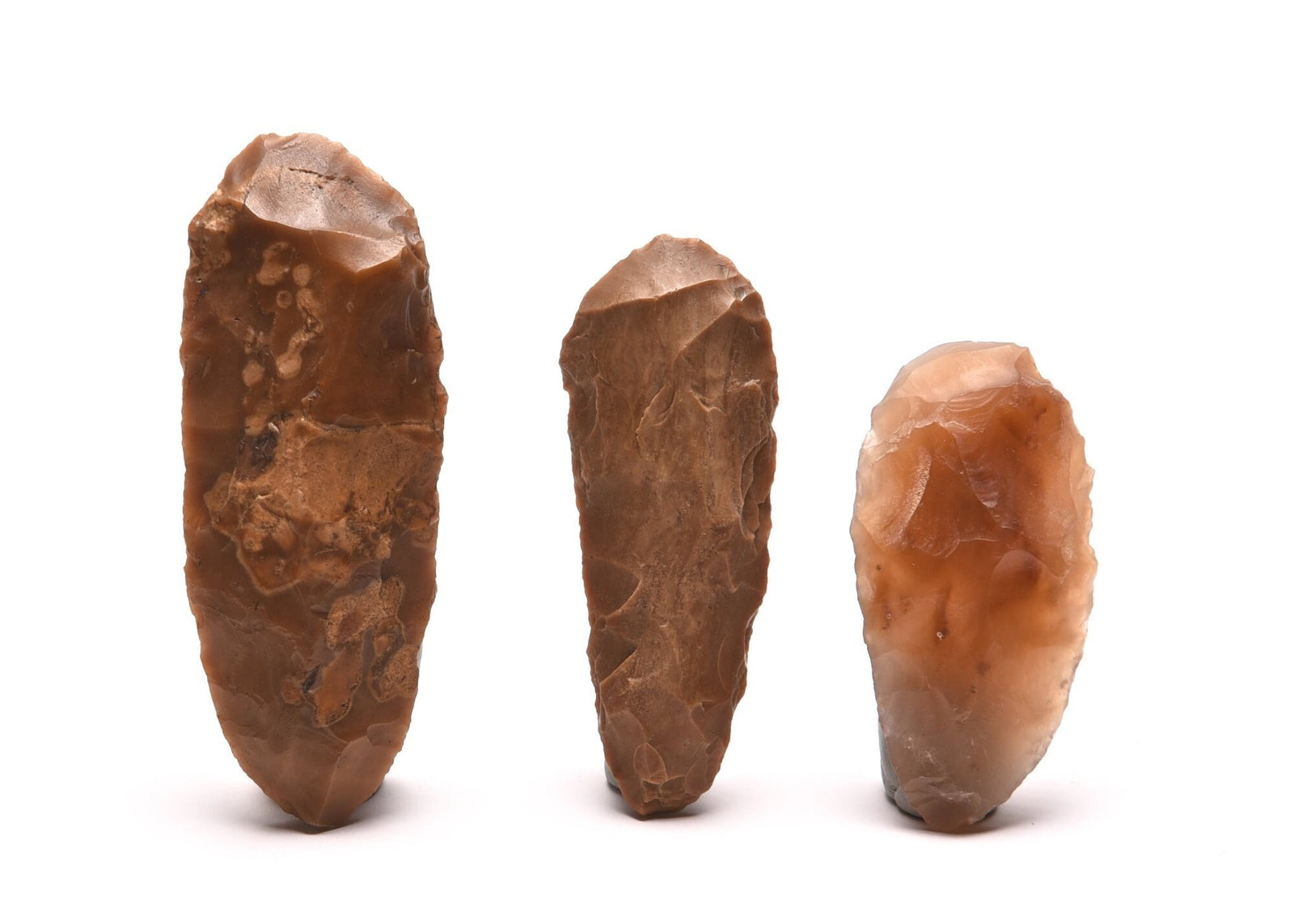 Genuine Neolithic Early Stone Age Tool 3 Flint Tranchet Axes | 85×61mm | 4000-6000 BCE